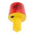 Maxbell Solar Powered Warning Light Round Traffic Signal Construction Beacon Red For Cheap