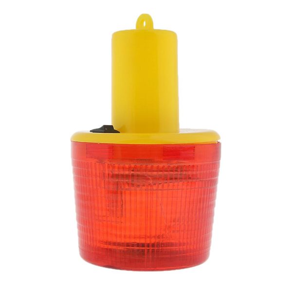 Maxbell Solar Powered Warning Light Round Traffic Signal Construction Beacon Red For Cheap