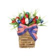 Maxbell Patriotic Independence Day Wreath Front Door Wreath for Home Window on Sale