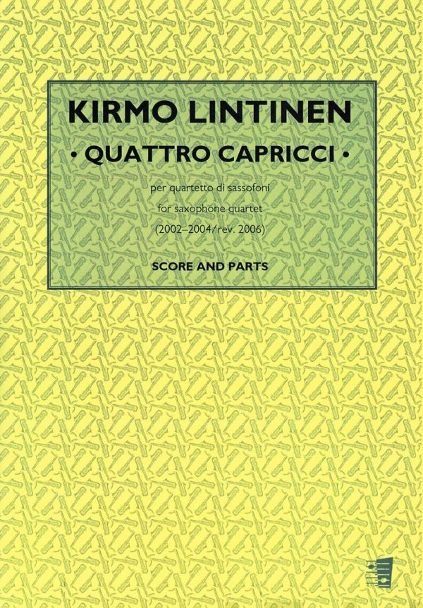 Quattro Capricci : saxophone quartet (SATB) Supply